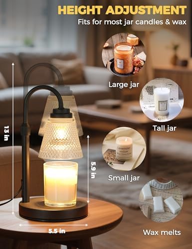 Candle Warmer Lamp with Timer Home Decor Birthday Gifts for Women Mom Her
