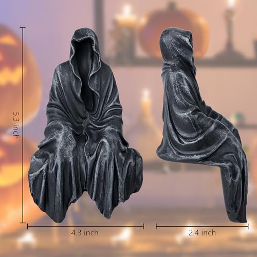 SHOWFEICAT Resin Tabletop Gothic Decor Sitting Statue Gothic Decor