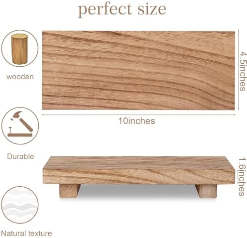 Wood Bathroom Tray Farmhouse Decor Kitchen Soap Holder, 10"x4.5" Brown
