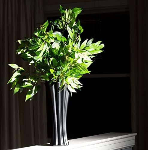 Italian Ruscus Greenery Stems Artificial Silk Greenery Leaves Garland / Green / 23 Inch / Set of 12