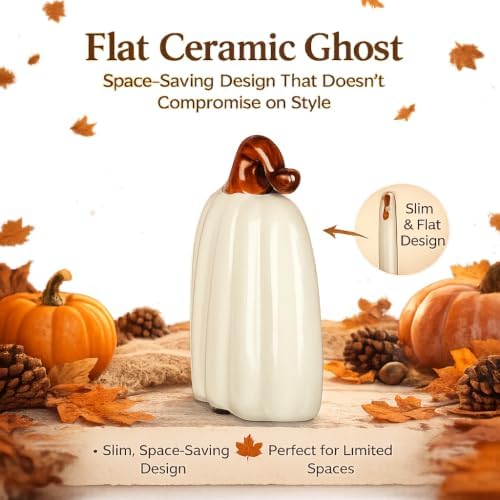 Ceramic Pumpkin Decor Fall Thanksgiving Farmhouse Pumpkin Table Centerpiece