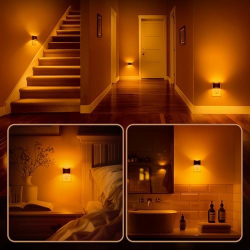 DORESshop Night Light, Night Lights Plug into Wall, Adjustable, Amber