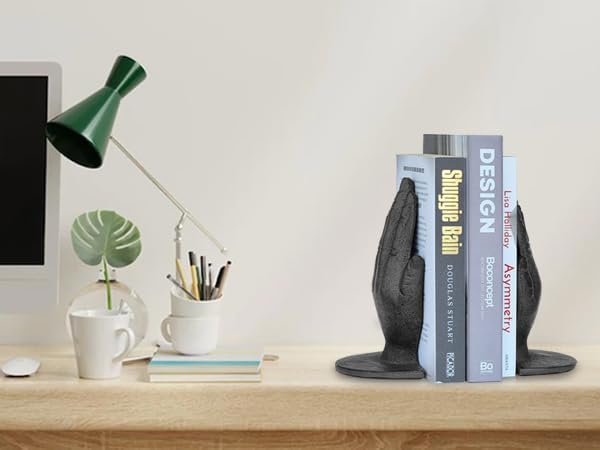 Hands Style Decorative Bookends / Black