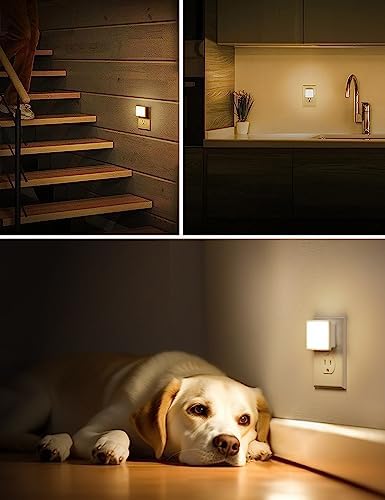 L LOHAS LED Night Lights Plug into Wall 2-Pack, 0.3W Plug in Night Light