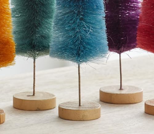 Bottle Brush Trees Set of 6 Multicolor (Multicolor)