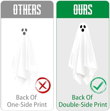 Halloween White Ghost Window Mirror Clings Decal Decorations Large 35.5''