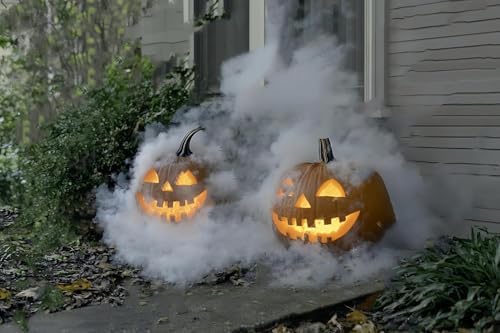 Halloween Party Mist Maker,Ultrasonic Water Pond Fountain Fogger Aluminum Atomizer Air Humidifier for and Rockery Fish Tank Vase Birdbath Deco