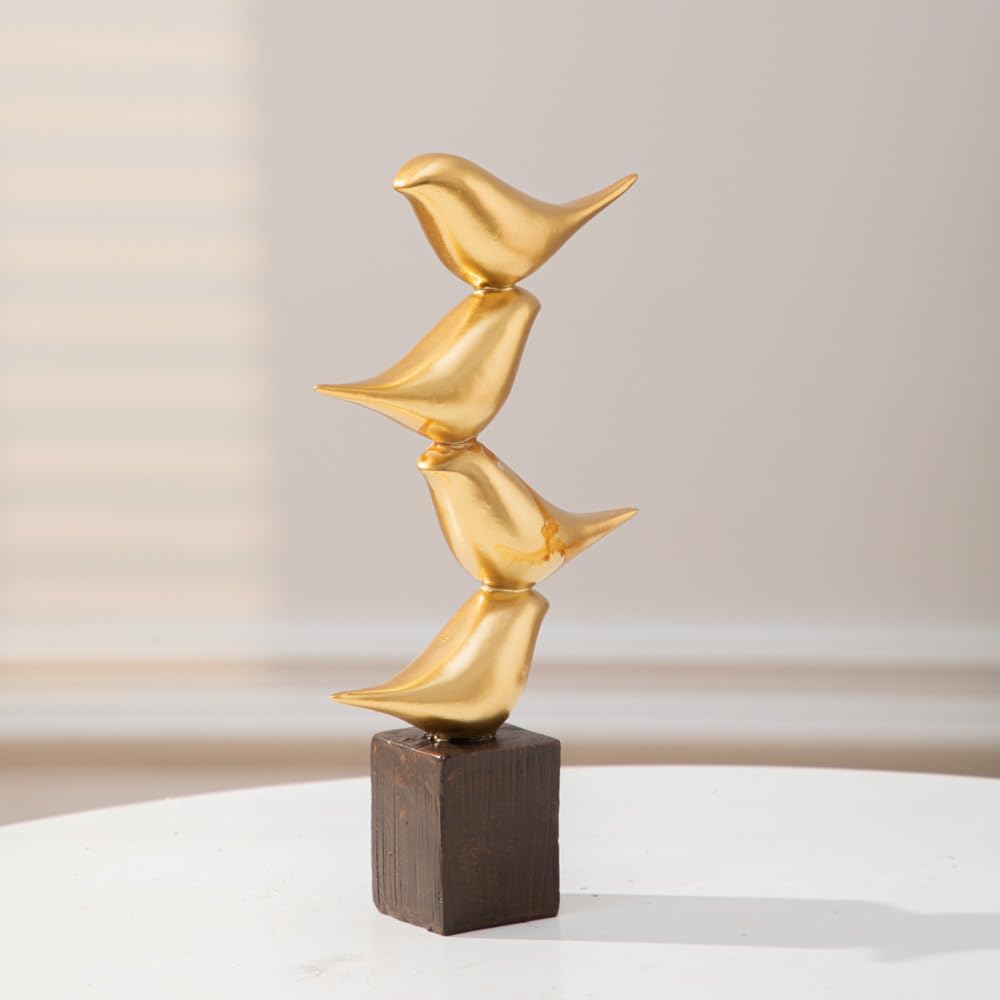 Gold Bird Statue Decorative Accessories / A51525 Gold