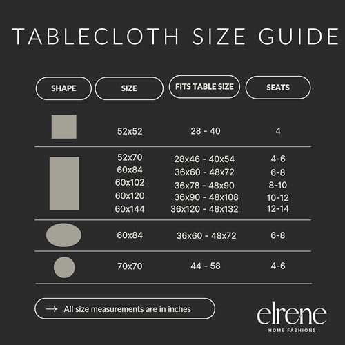 Threadmade Holiday Tree Trimmings Tablecloth, Multicolor - 52" W x 70" L