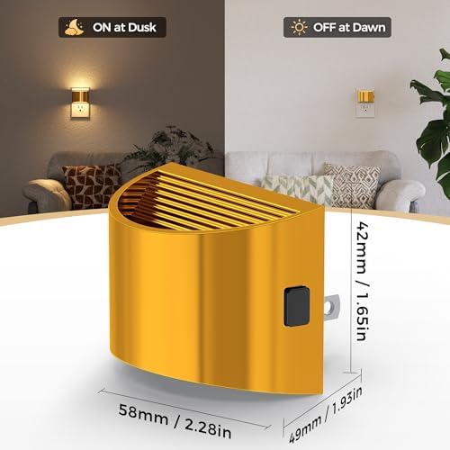 DORESshop Night Light, Night Lights Plug into Wall, Adjustable, 3000K