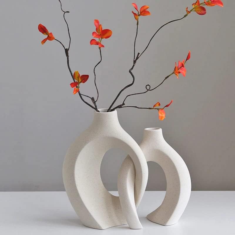 Ceramic Vase Set / White