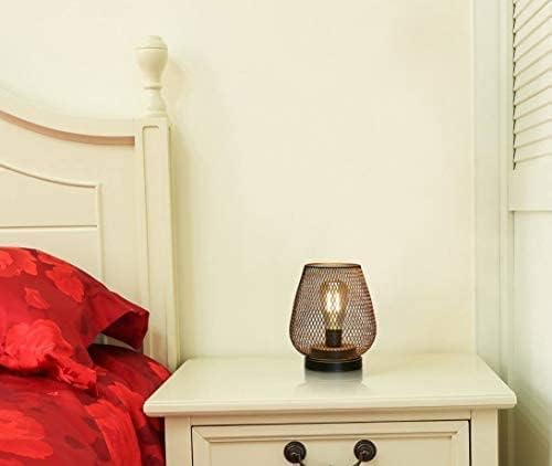 JHY DESIGN Set of 2 Metal Cage LED Lantern Battery Powered Cordless Accent Light with LED Great for Weddings Parties