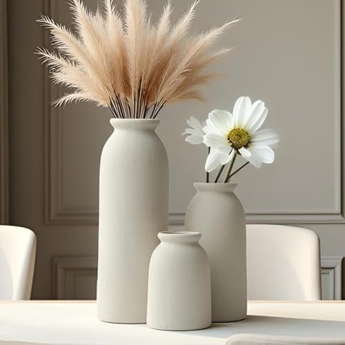 Ceramic Vase Set-3 / Beige