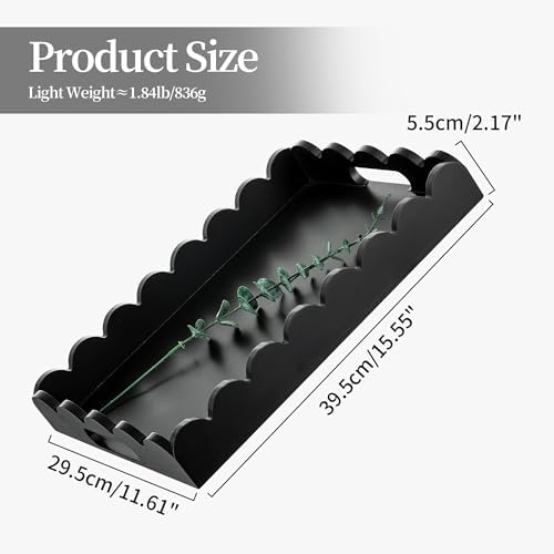 Decorative Tray / Serving Tray Decor / Black