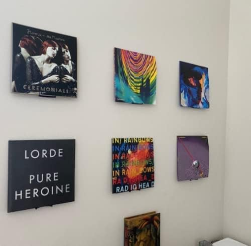 Wall Mount Vinyl Record Display/Shelf [10-PK]- Display Your Albums Without Damaging Your Walls, Perfect for Office