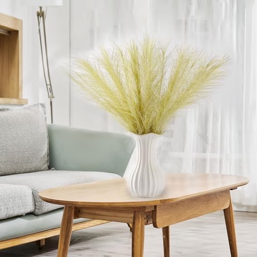 30PCS Golden Faux Pampas Grass 17" for Vase Filler Decor