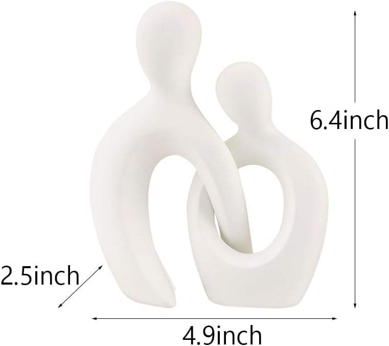 Resin Art Statue Decor / White