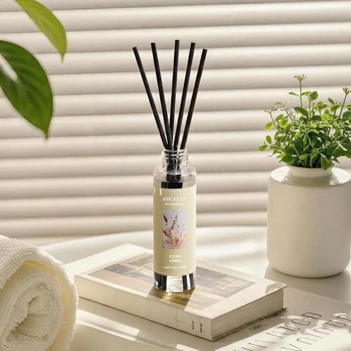 Airkeep Reed Diffuser Oil Refill/Clean Linen/3.38 oz/1 Pack/Air Freshener & Aromatherapy Essential Oil Blend for Home