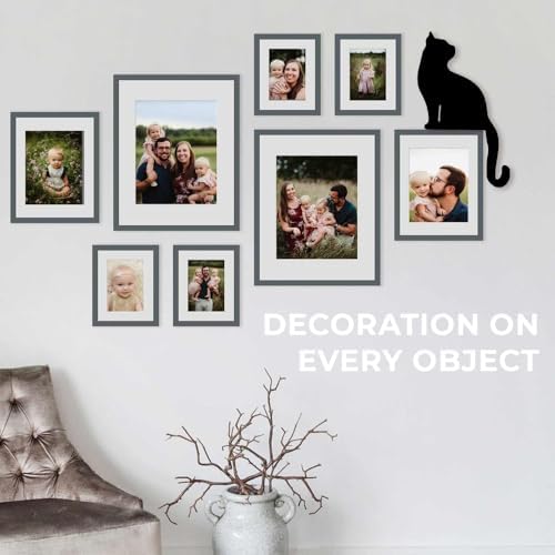Black Cat Decor Funny Cat Lover Gifts - Perfect for Women and Mom, Ultimate Door Corner Decoration - 9 Inch