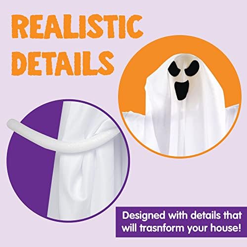 JOYIN 3 PCS Halloween Party Decorations 27.5" Hanging Ghosts, Cute Flying Ghosts for Front Yard Patio Lawn Garden Party Décor and Holiday Decorations