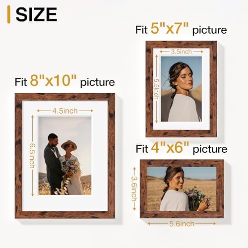Vittanly 15 Pack Picture Frames Collage Wall Decor, Wall/Tabletop Display