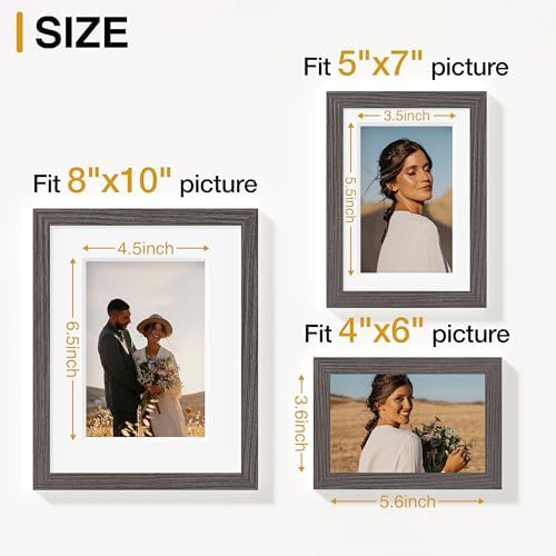 Vittanly 15 Pack Picture Frames Collage Wall Decor, Wall/Tabletop Display