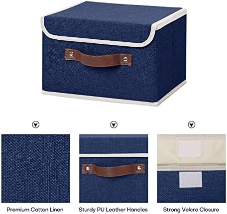 Storage Bin / Lid Storage Boxes / Small / Blue