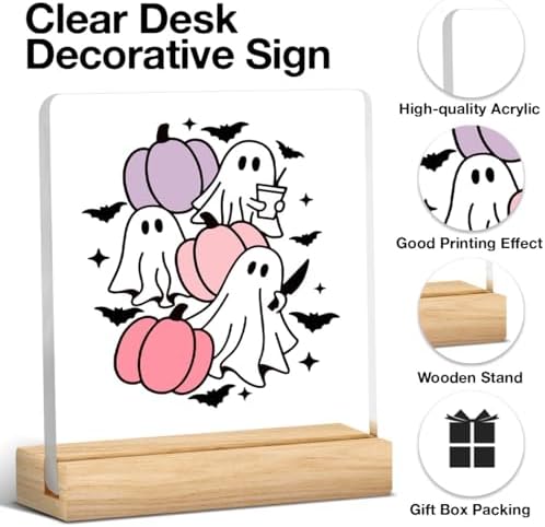 Halloween Pumpkin Ghost Decor Decorations for Home Office Kitchen