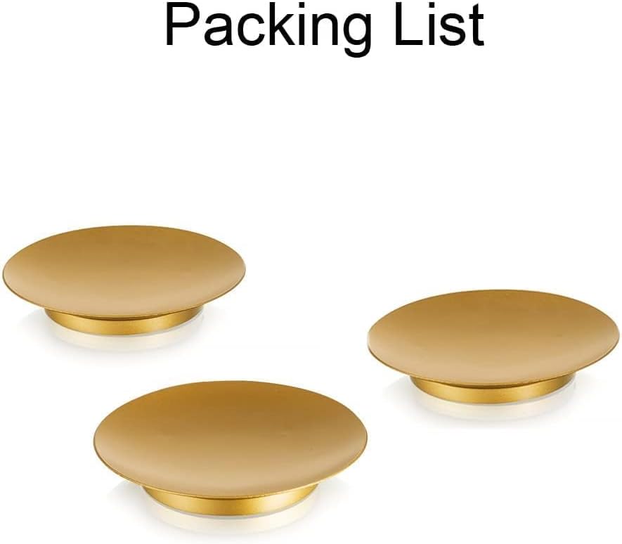 Pillar Plate Candle Holder / Gold / Set of 3