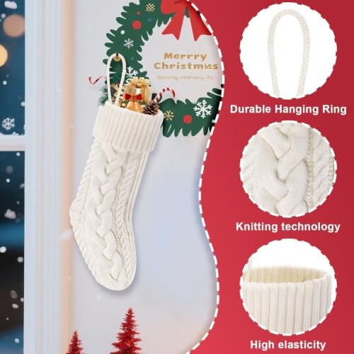 Christmas Stockings 18" Knitted Stocking Christmas Decorations