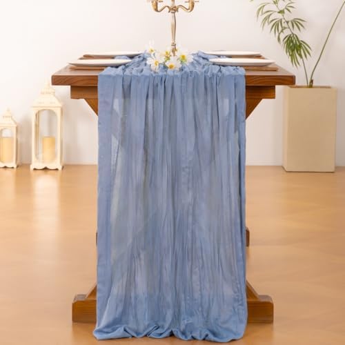 Cheesecloth Table Runner Fall Boho Wedding Birthday Party Home Decor