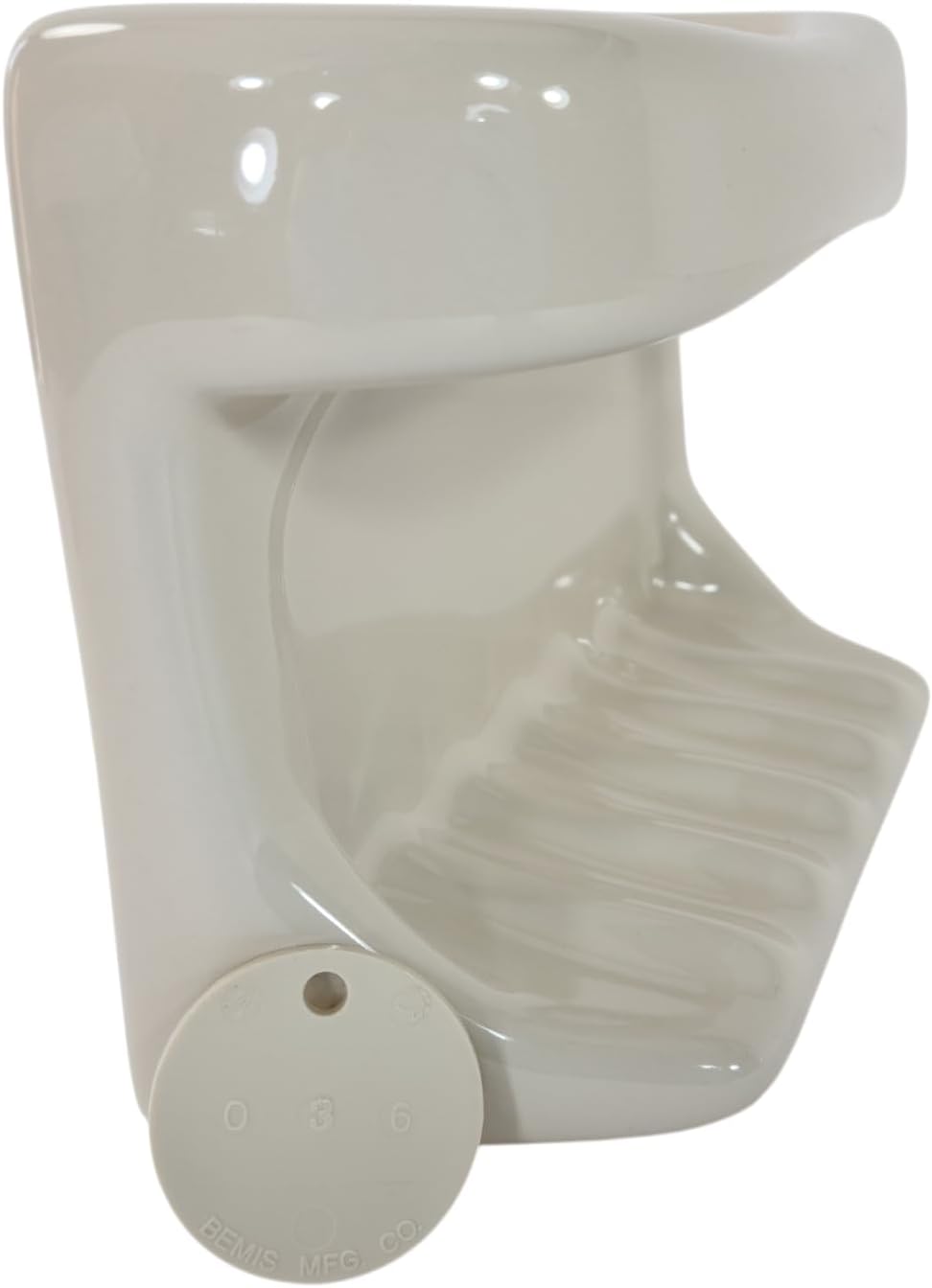 Bone Almond Ceramic Soap Dish Tray Cloth Bar Washcloth Holder Bath Shower Bathtub / Beige