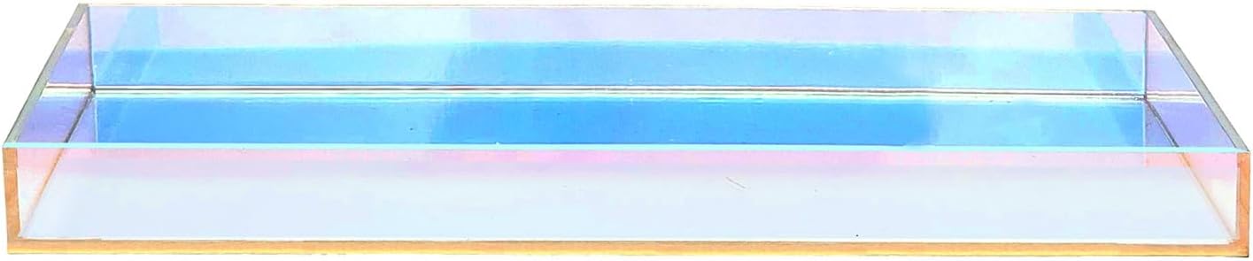 Acrylic Tray Bathroom Tray for Countertop / Iridescent