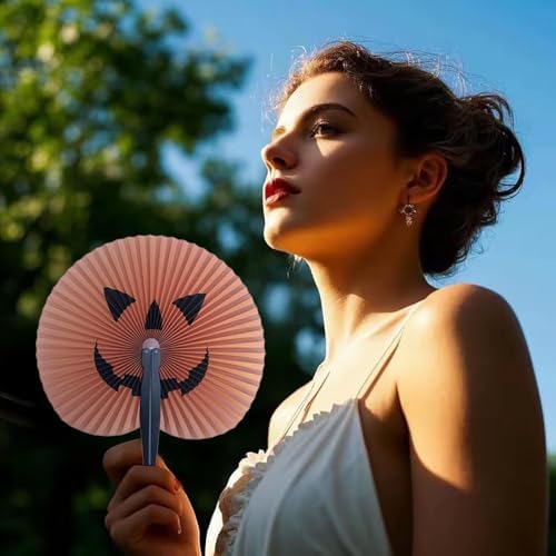 20 Pack Halloween Paper Fans