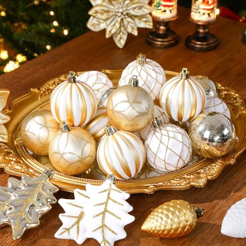 SHareconn 106 PCS Christmas Ball Ornaments for Christmas Tree Decorations