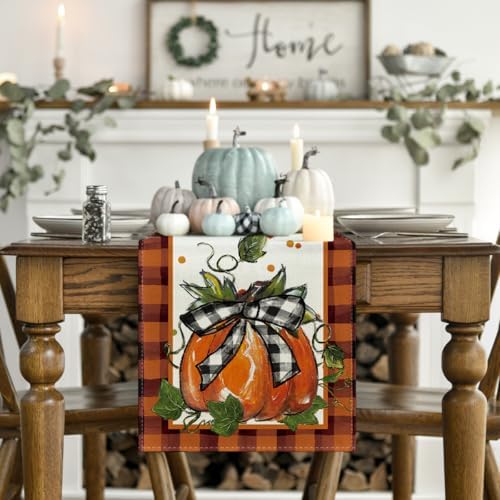 Artoid Mode 210 GSM Fall Table Runner Home Party Decor 13x72 Inch