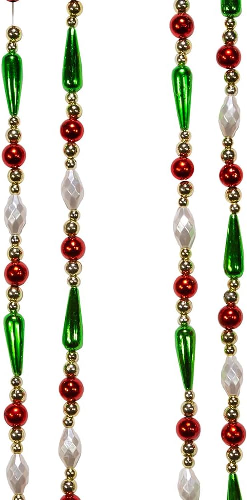 Water Drop Beaded Garland / Gold