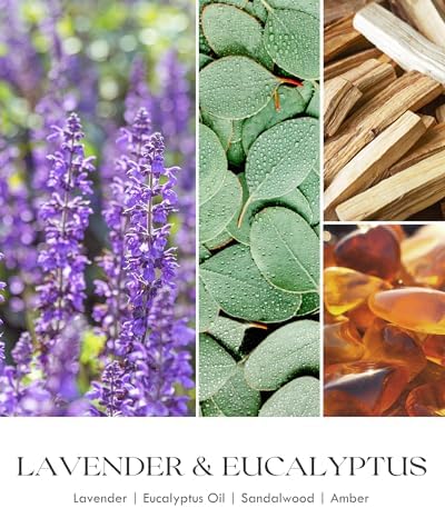 AOOVOO Lavender Scented Candles for Women - Aromatherapy Candle with Crystals Inside, 7oz Soy Candles for Home Scented