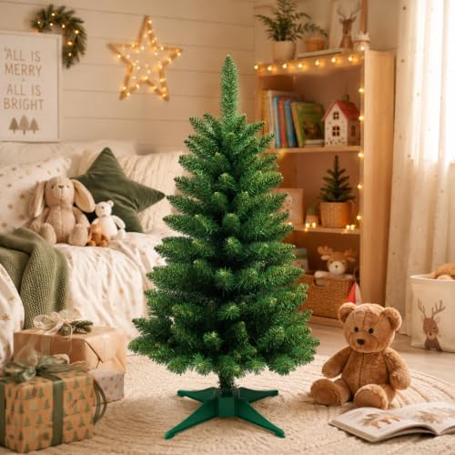 4FT Artificial Small Christmas Tree Mini Tabletop Decor Green