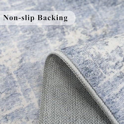 Hallway 2x10 Washable Runner Rug: Abstract Kitchen Stove Rugs Low-Pile Stain Resistant Entryway Area Rug Cozy Bedroom