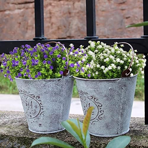 RECUTMS 12 Bundles Artificial Outdoor Plants,Artificial Greenery for Flower