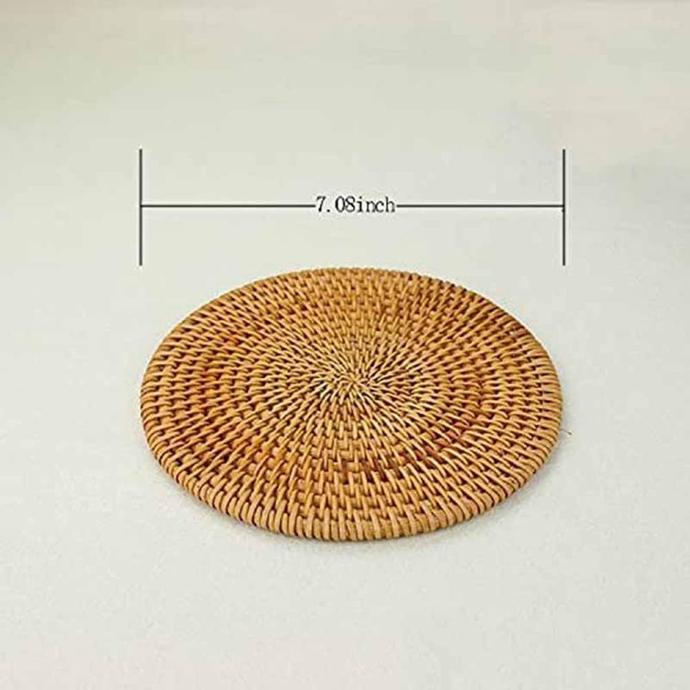 Pot Holder / Rattan Trivets for Hot Dishes-Insulated Hot Pads / Set of 4