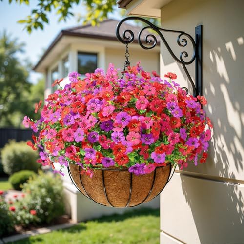 Alupssuc 48 Bundles Artificial Daisy Flowers UV Resistant for Outdoor Decor