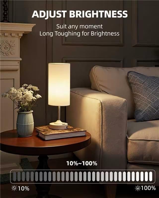 EZVALO Cordless Table Lamp, Ambient Light, Dimmable, Touch, Timer, 2700K, Bedroom, Portable, LED, Wireless