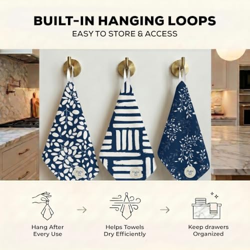 Kitchen Towels, Dish Towels for Kitchen, 3 Pc Kitchen Towel Set