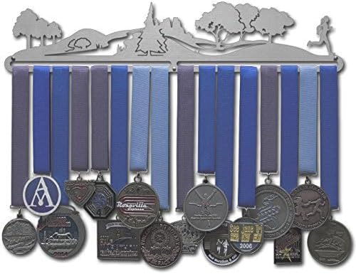 Allied Medal Hangers - Trailscape - Male or Female Runner - Multiple Variations Offered - Sports Awards Holder Display