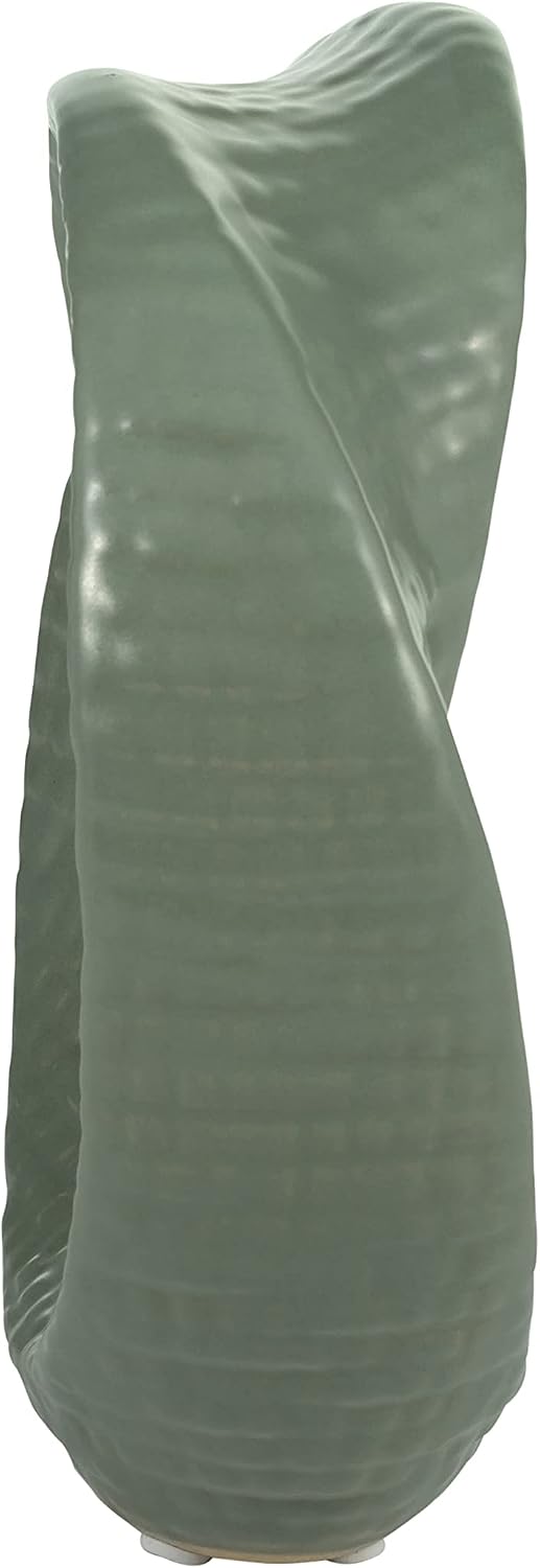 Ceramic Decorative Object / 8.0" H / Green