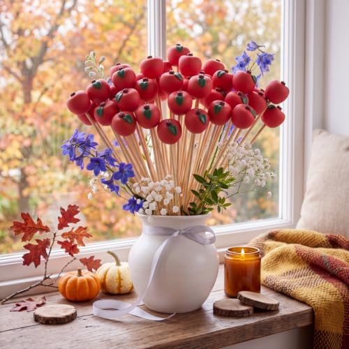 Soulchen 24 Pcs Fall Apple Table Decor Teacher Appreciation Gift