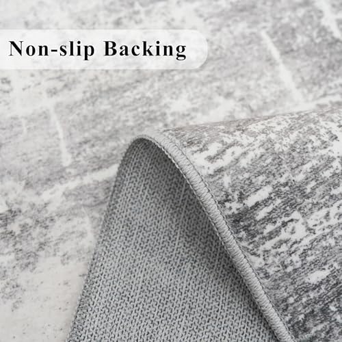 2'6x14 Abstract Kitchen Area Rugs: Farmhouse Washable Non-Slip Long Hallway Rug Soft Stain-Resistant Entryway Bathroom
