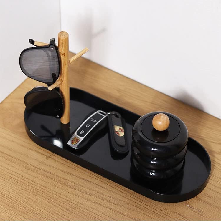 Wood 3-Tier Hanging Organizer / Black Oval